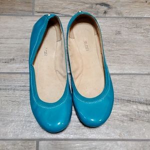 Bandolino Turquoise Patent Ballet Flats